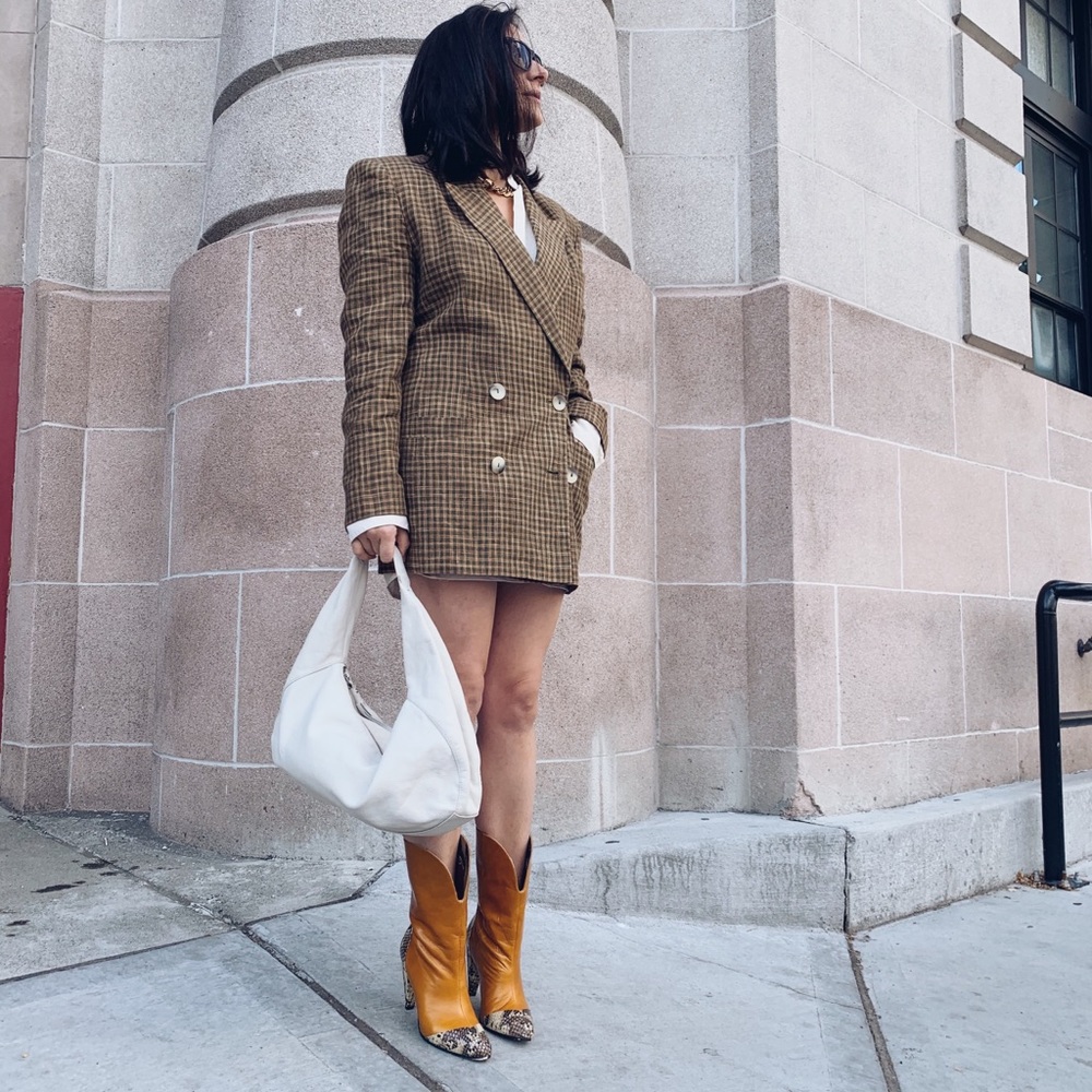 Double breasted jacket-dress.t